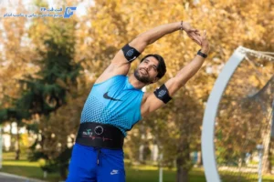 کمربند لاغری ای ام اس در بیرون از خانه